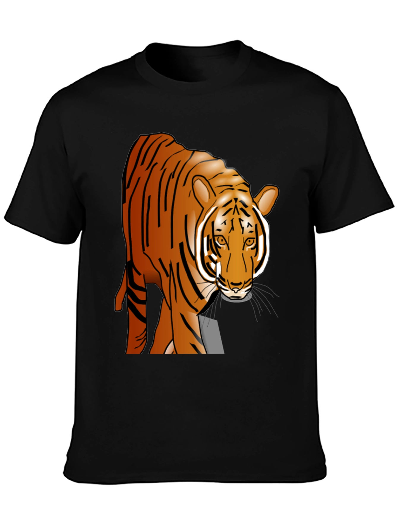 Tiger Graphic Black T-Shirt - Wildlife Tee