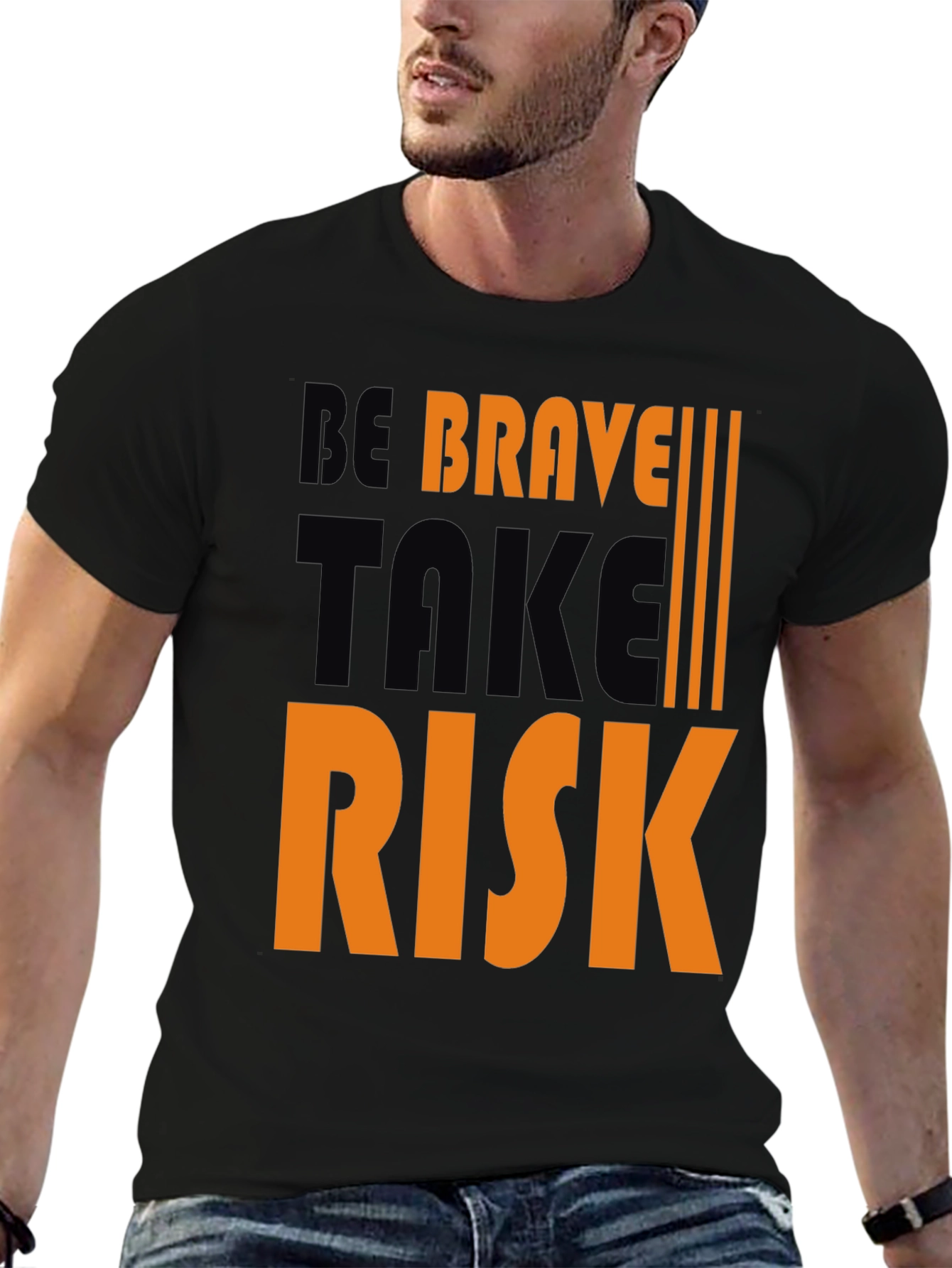Be Brave Take Risk Graphic Tee