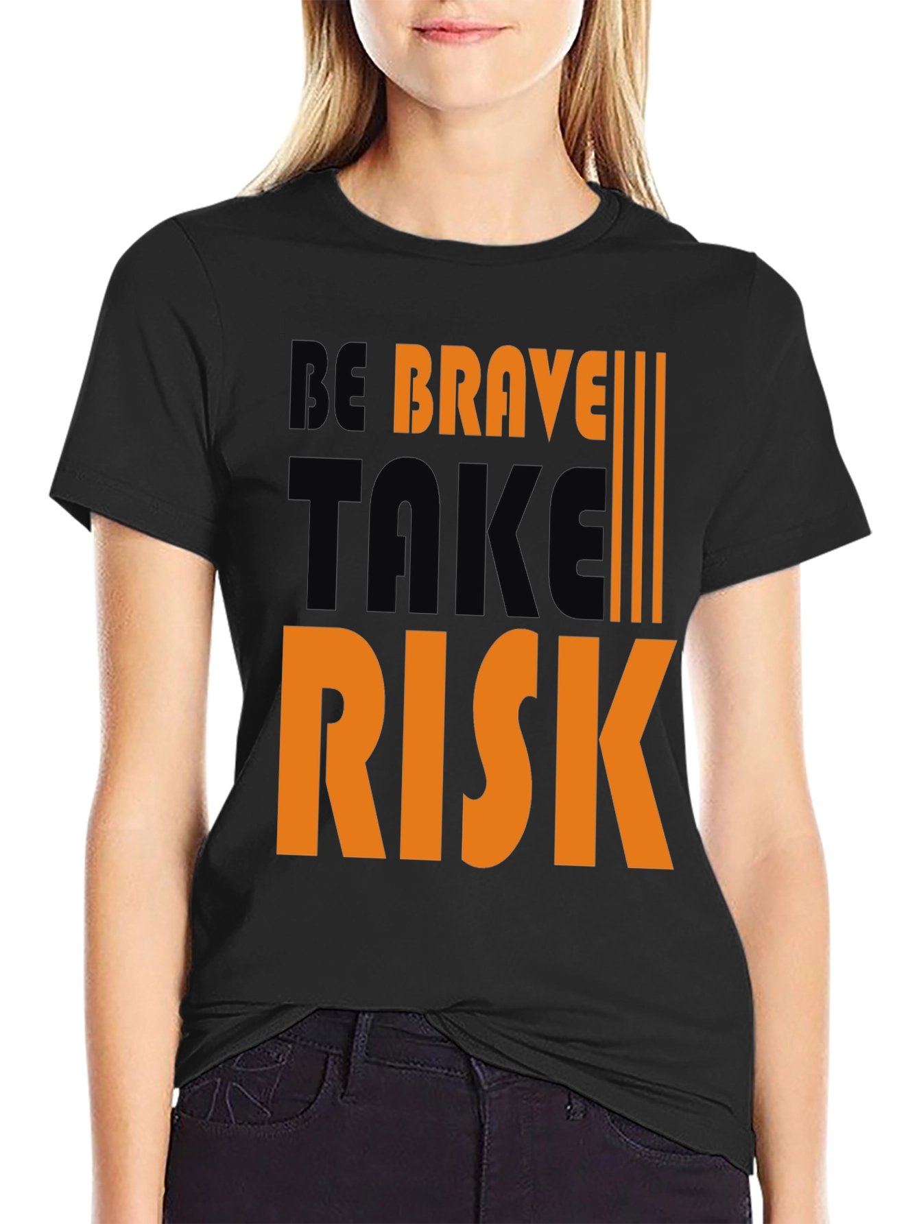 Be Brave Take Risk Graphic Tee