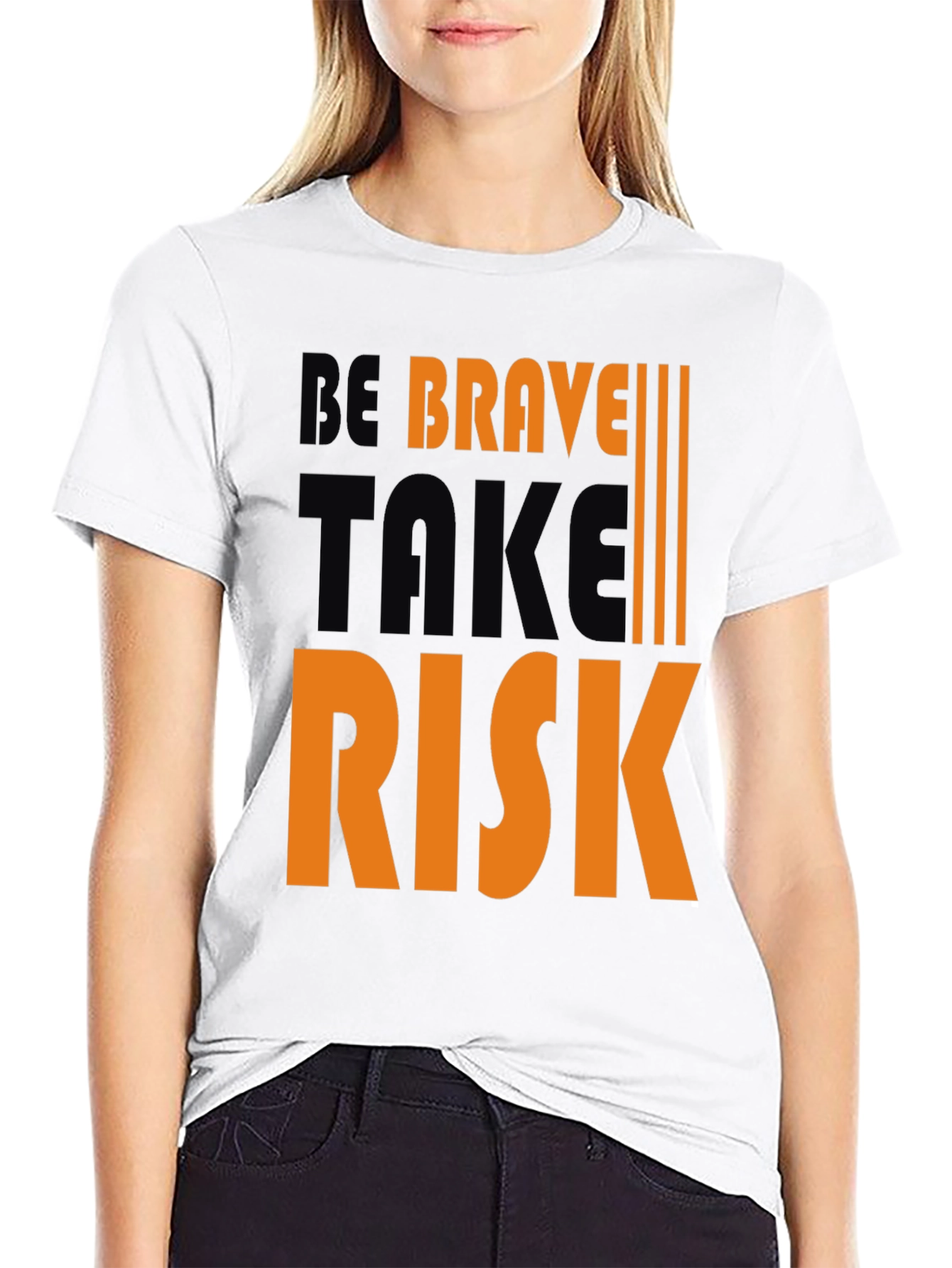 Be Brave Take Risk Graphic Tee
