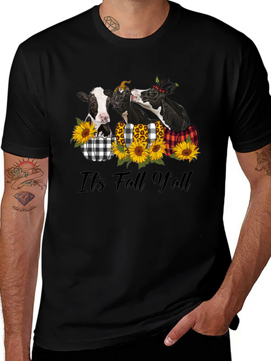 Its Fall Yall Cow T-Shirt