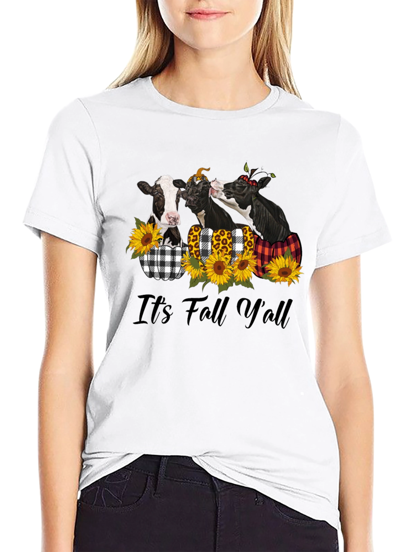 Its Fall Yall Cow T-Shirt