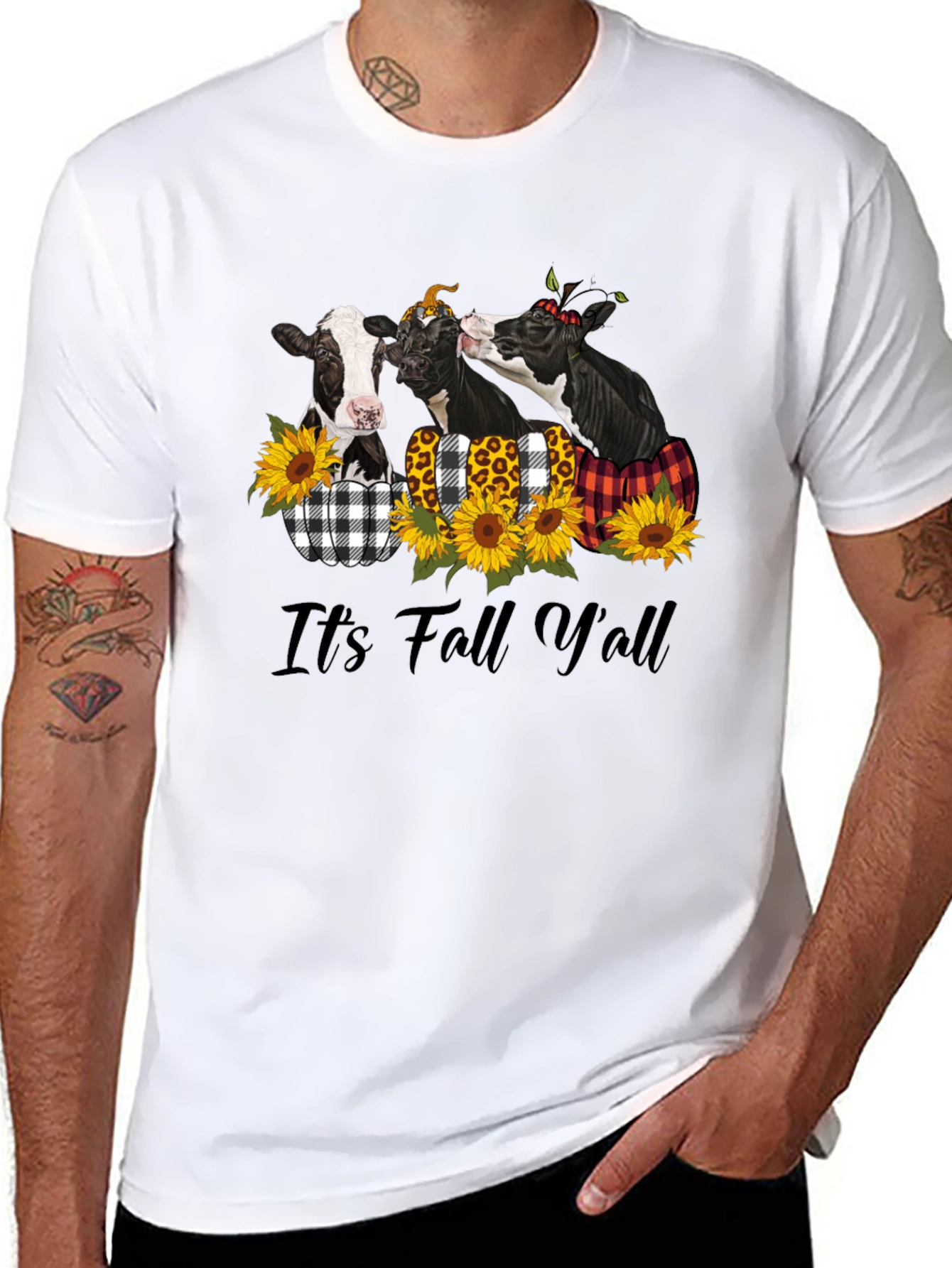 Its Fall Yall Cow T-Shirt