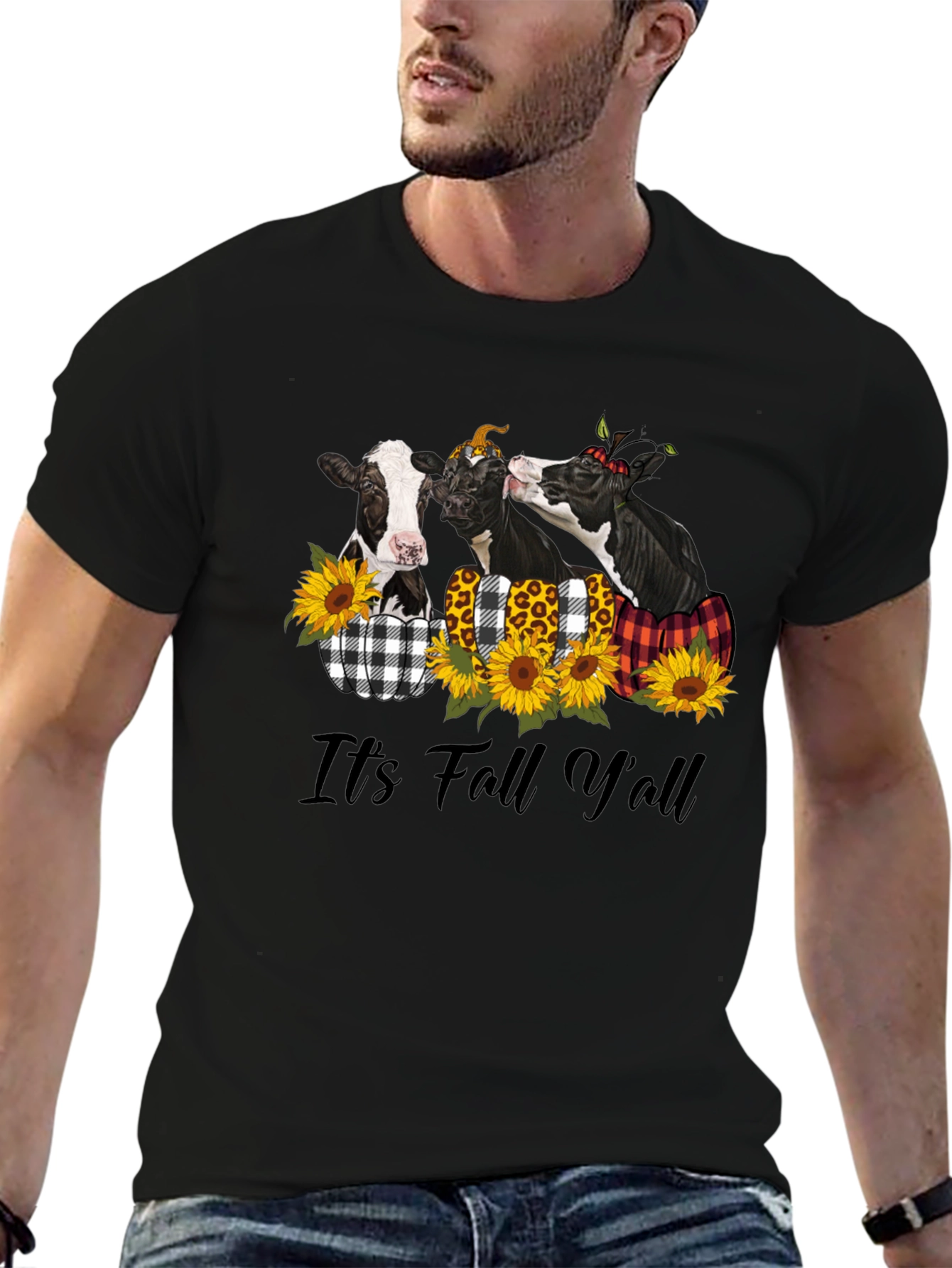 Its Fall Yall Cow T-Shirt