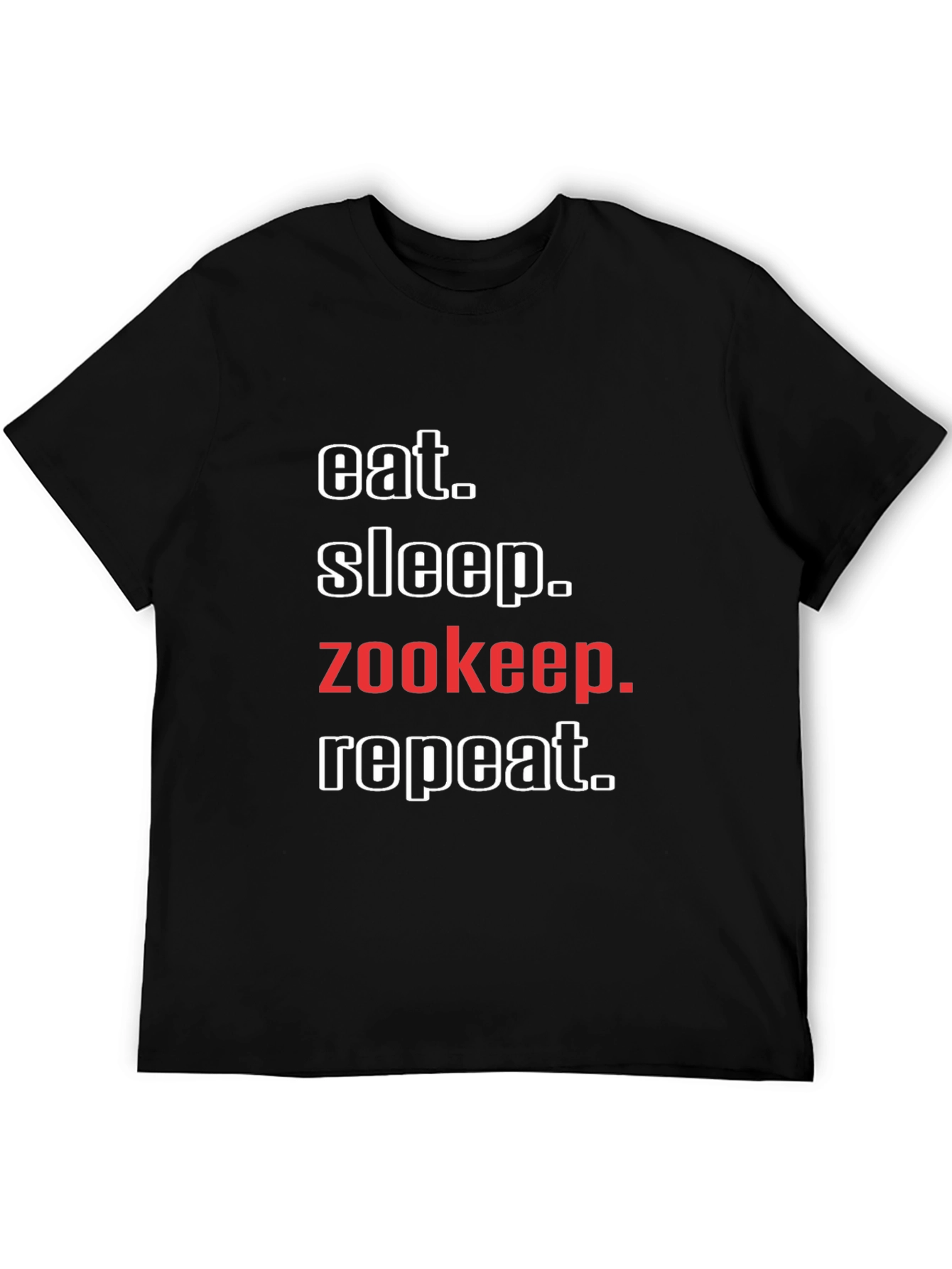 Eat Sleep Zookeep Repeat T-Shirt