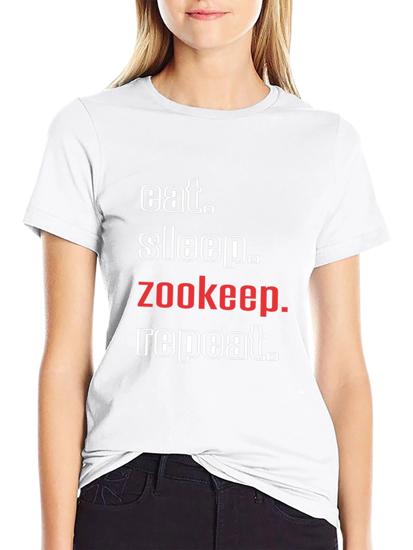 Eat Sleep Zookeep Repeat T-Shirt