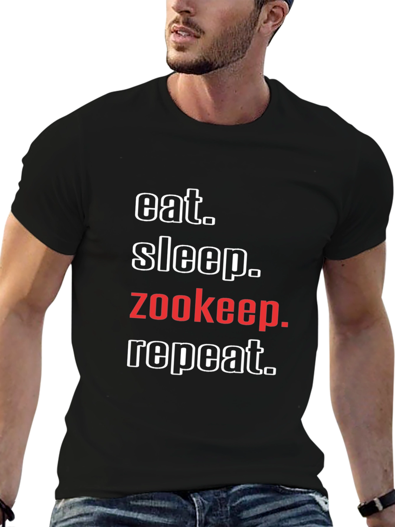 Eat Sleep Zookeep Repeat T-Shirt
