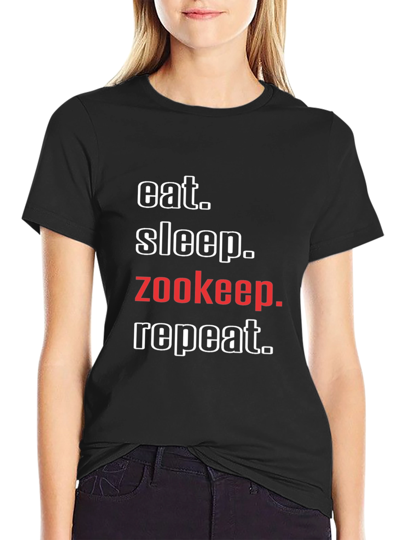 Eat Sleep Zookeep Repeat T-Shirt