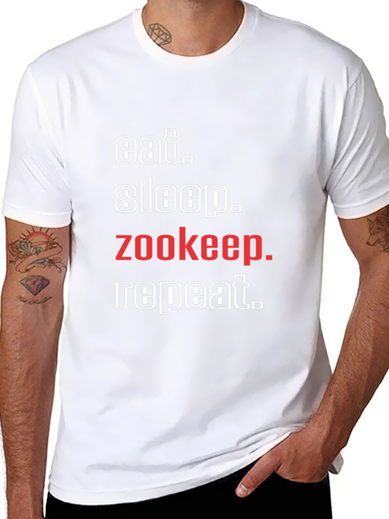 Eat Sleep Zookeep Repeat T-Shirt