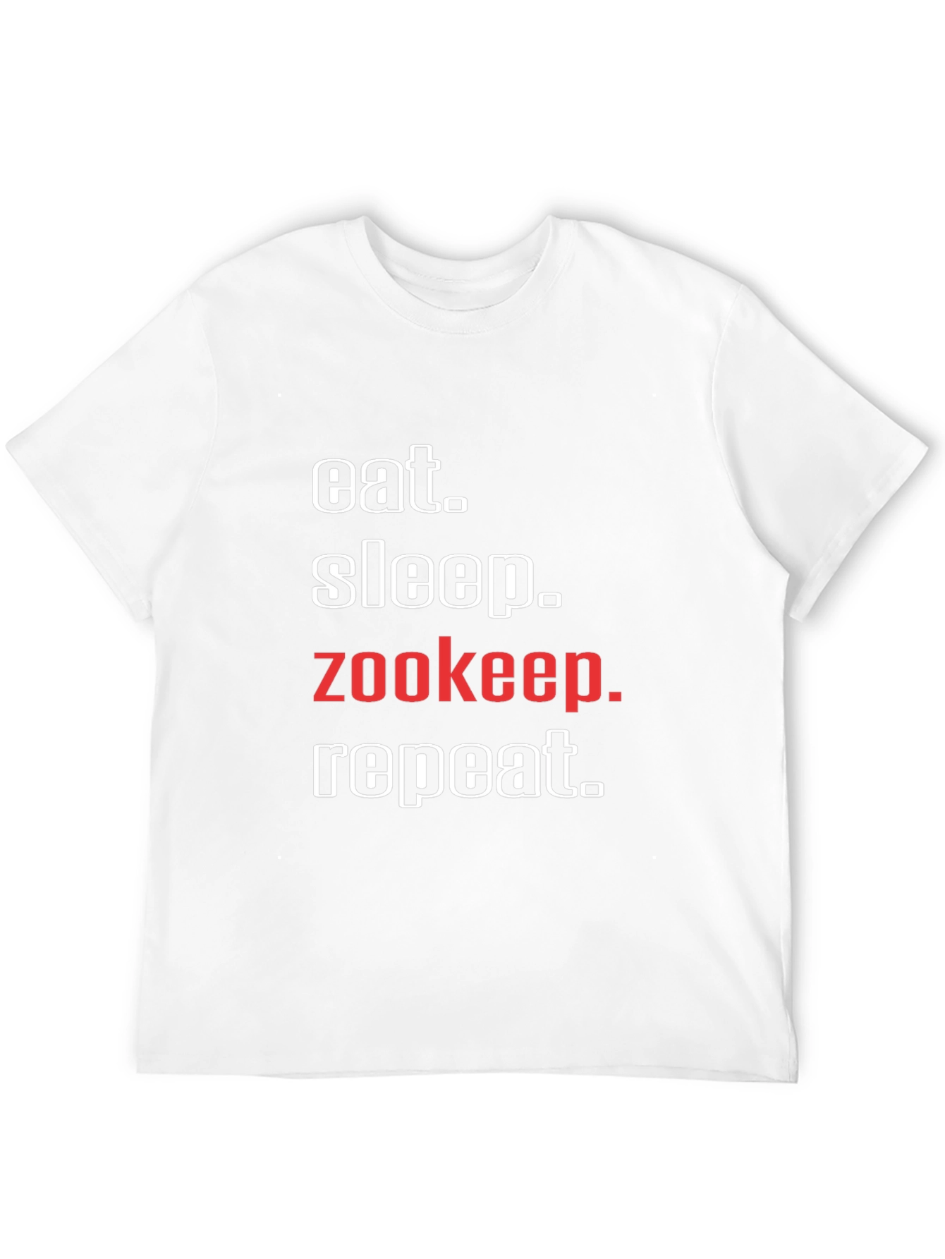 Eat Sleep Zookeep Repeat T-Shirt