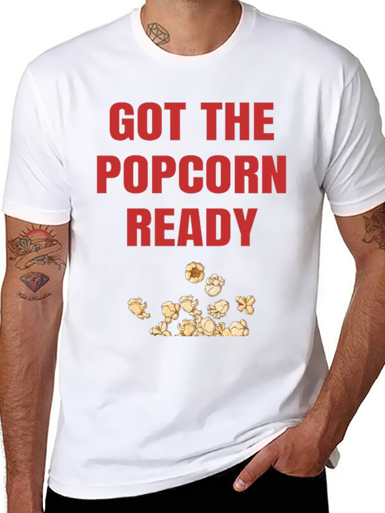 Got the Popcorn Ready Graphic T-Shirt