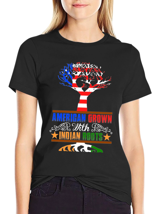 American Grown Indian Roots Graphic Tee