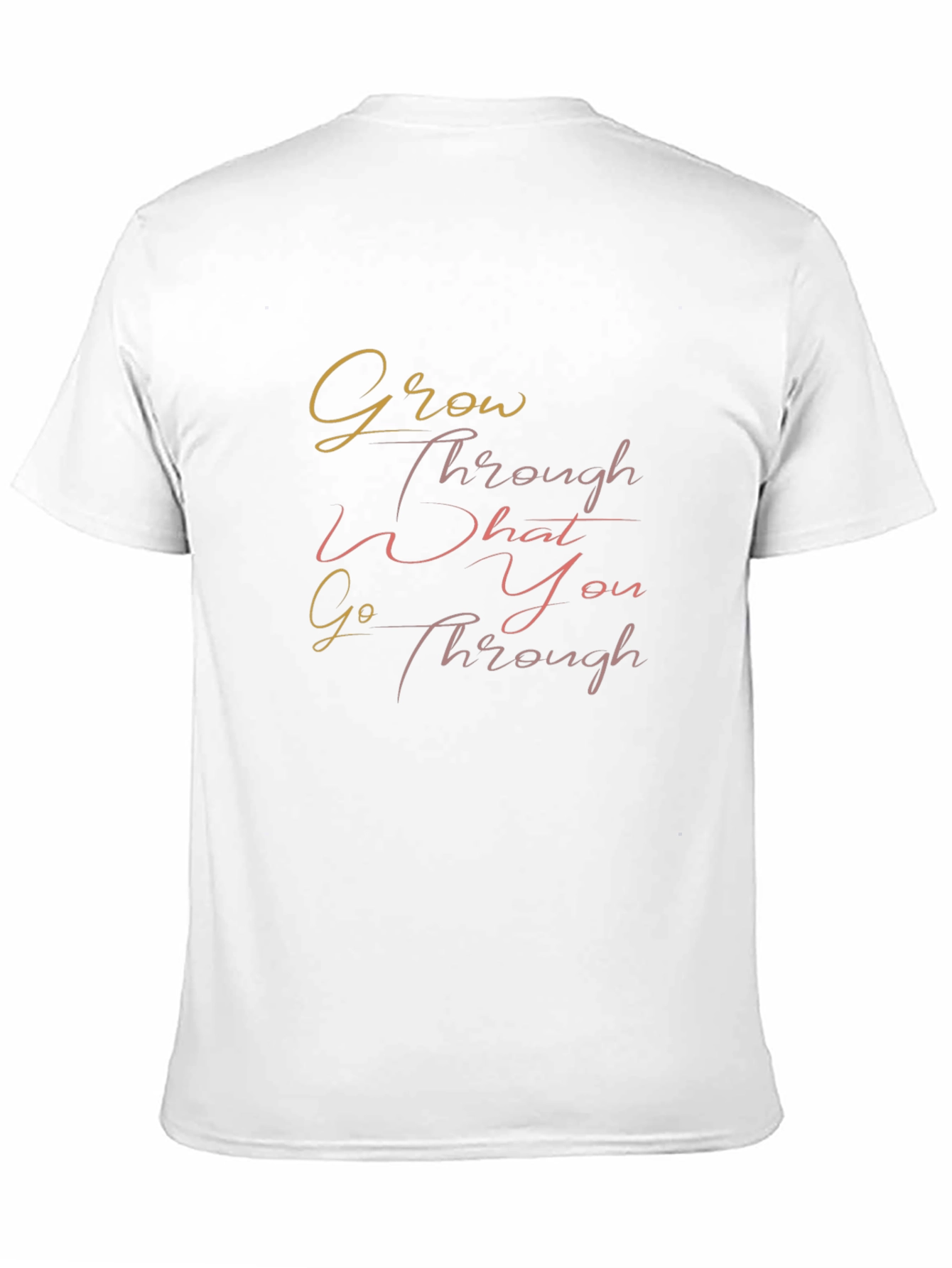 Motivational Graphic Print Crew Neck T-Shirt