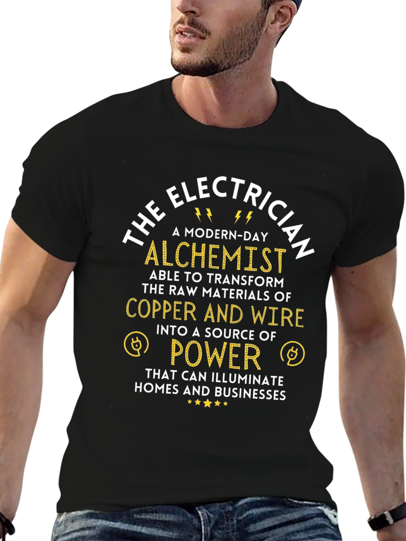 Electrician Alchemist Graphic T-Shirt