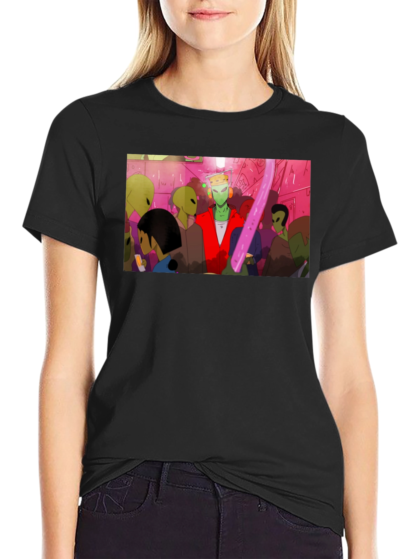 Alien Rave Graphic T-Shirt