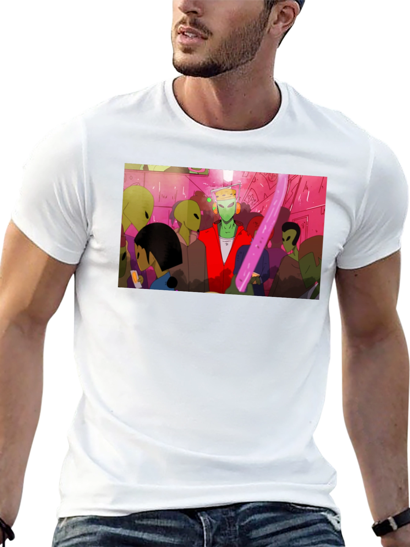 Alien Rave Graphic T-Shirt