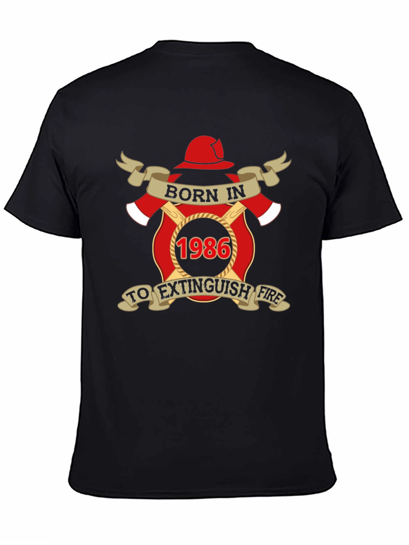 Born in 1986 Firefighter T-Shirt