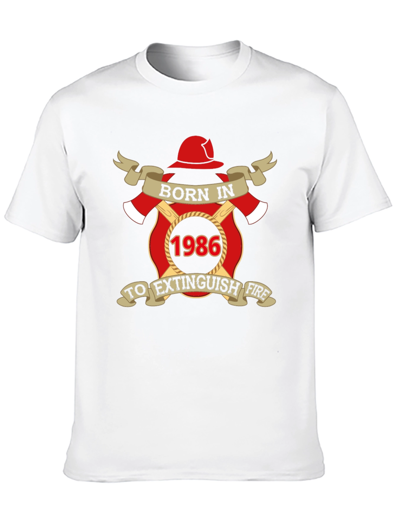 Born in 1986 Firefighter T-Shirt