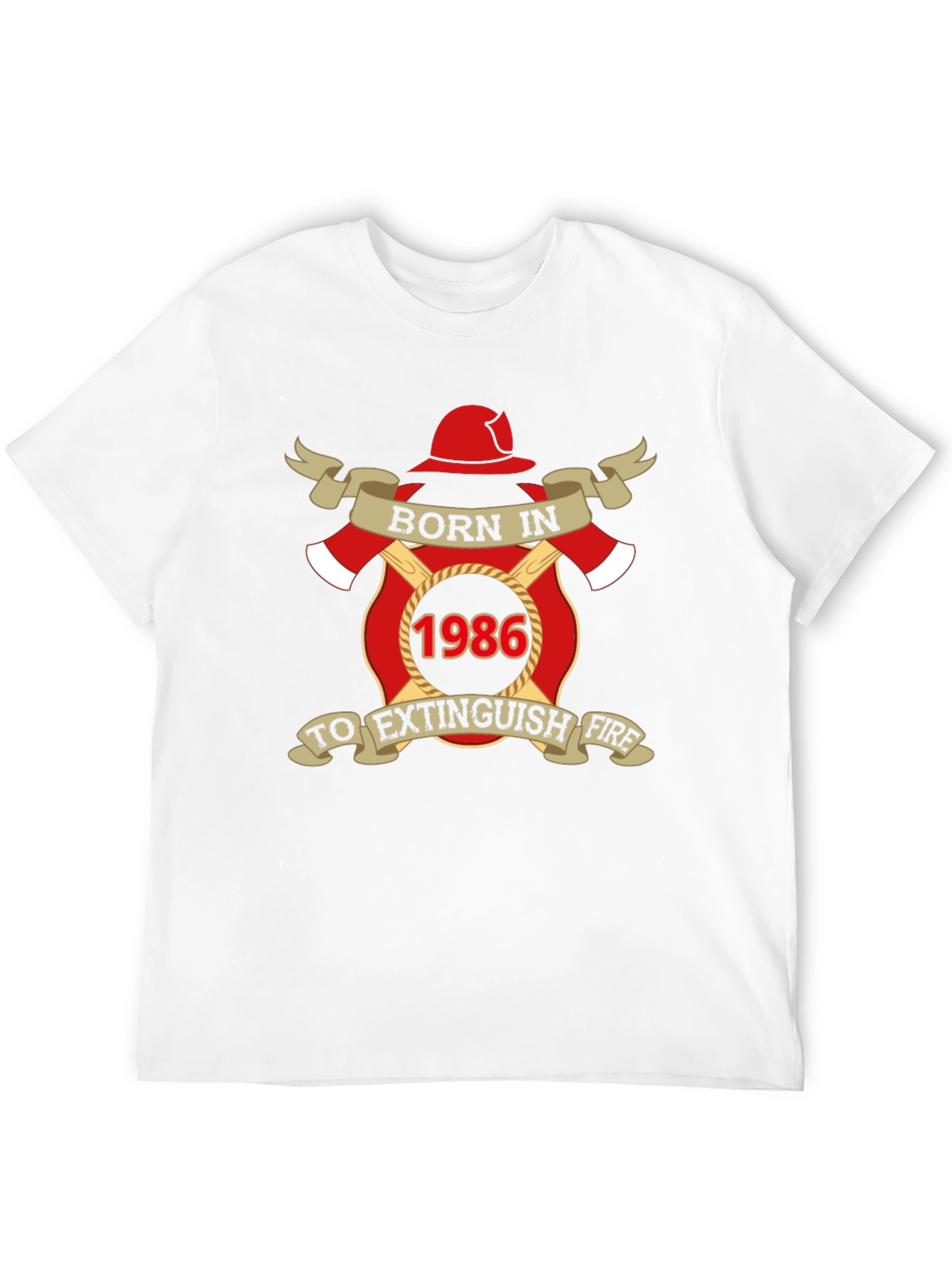 Born in 1986 Firefighter T-Shirt