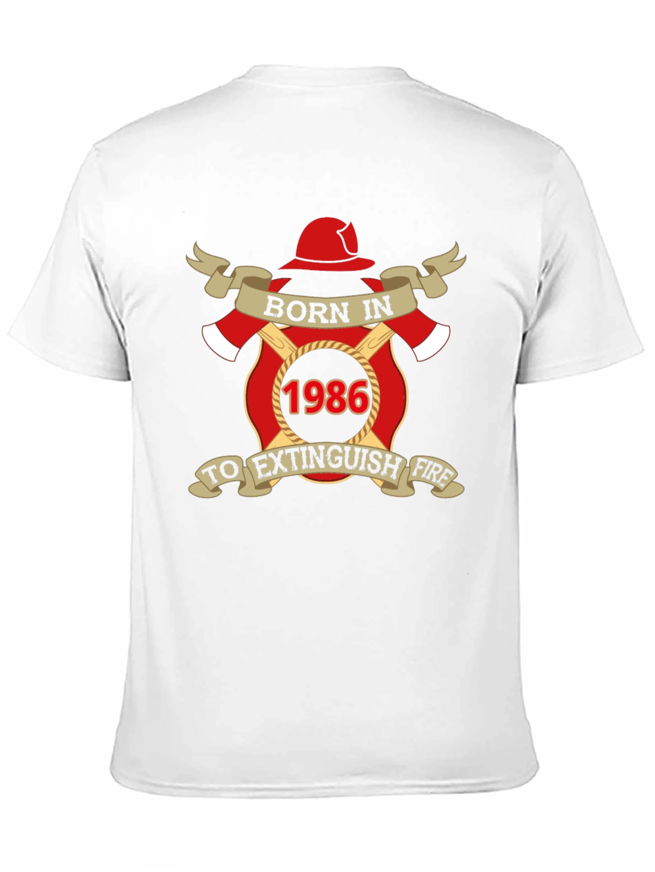 Born in 1986 Firefighter T-Shirt