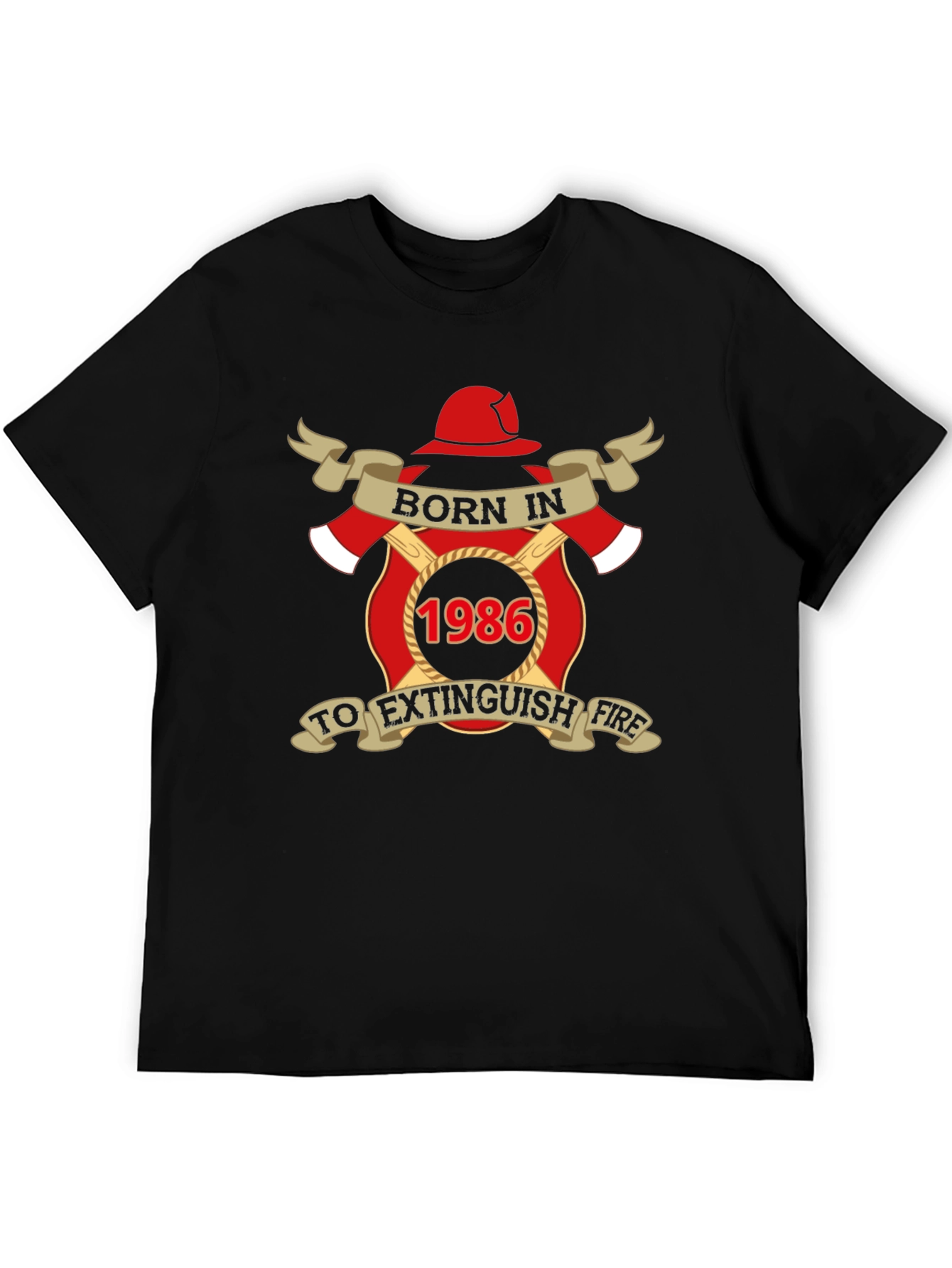 Born in 1986 Firefighter T-Shirt