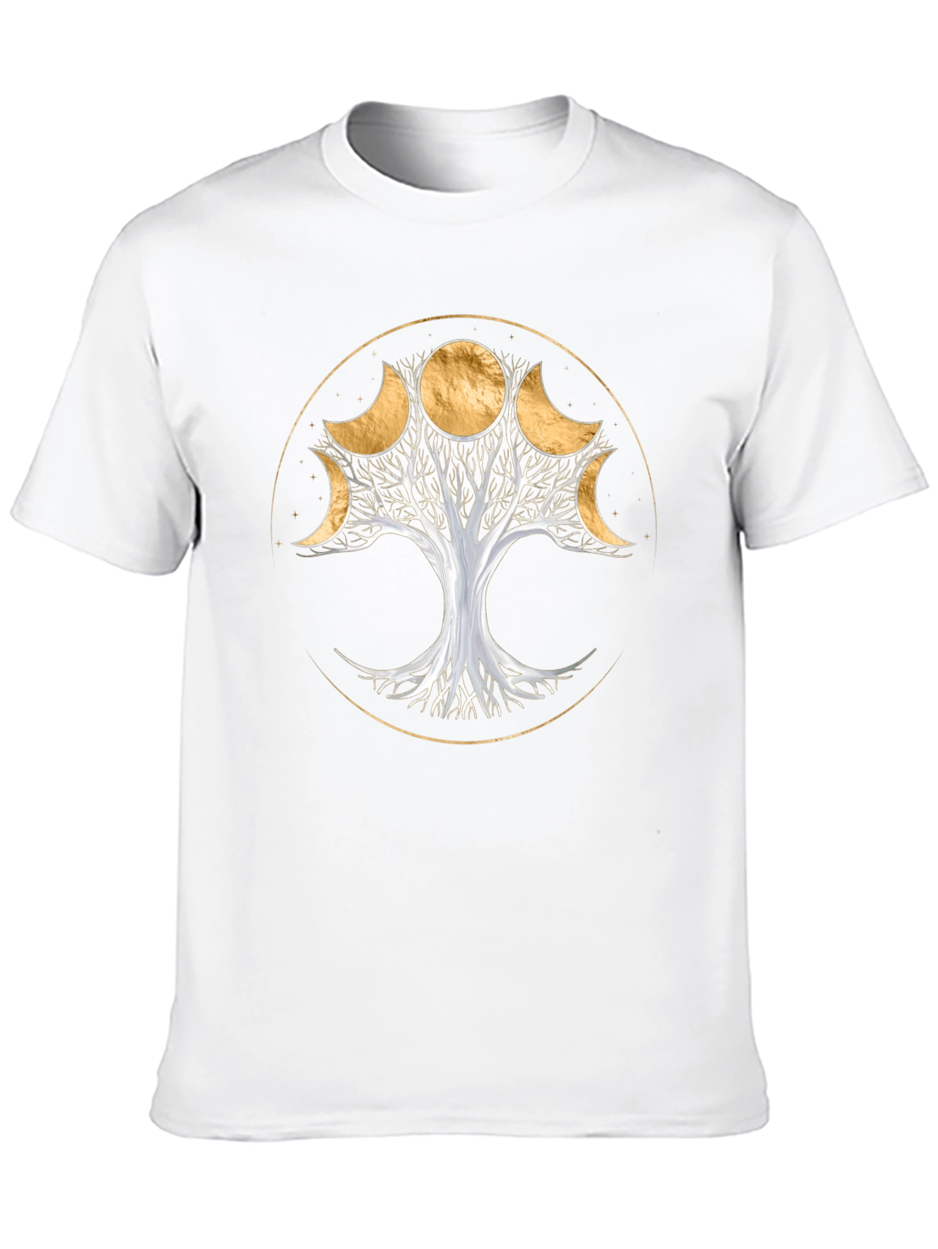Moon Phase Tree T-Shirt - Spiritual Design