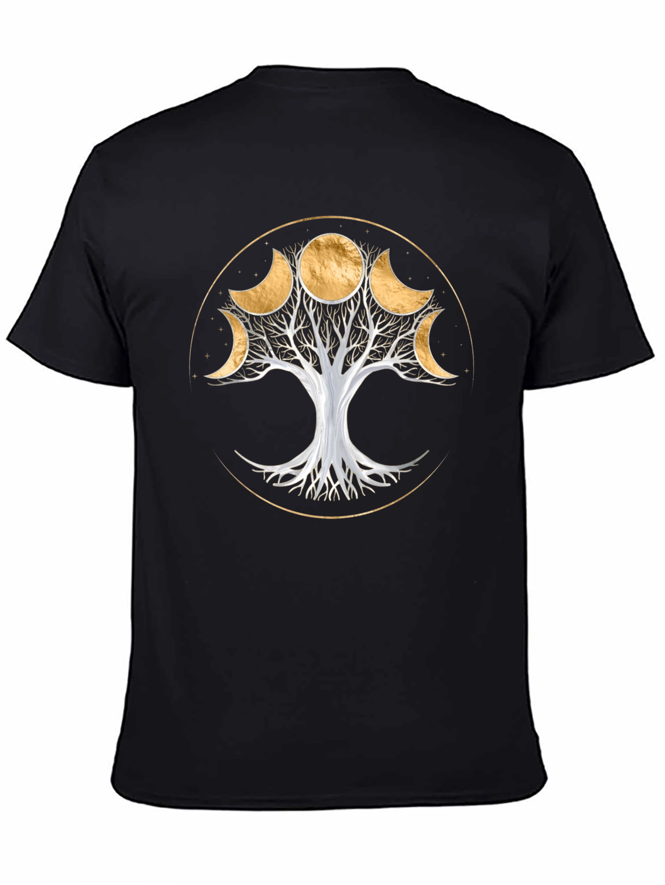 Moon Phase Tree T-Shirt - Spiritual Design