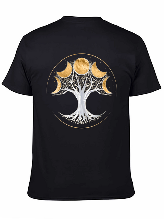 Moon Phase Tree T-Shirt - Spiritual Design