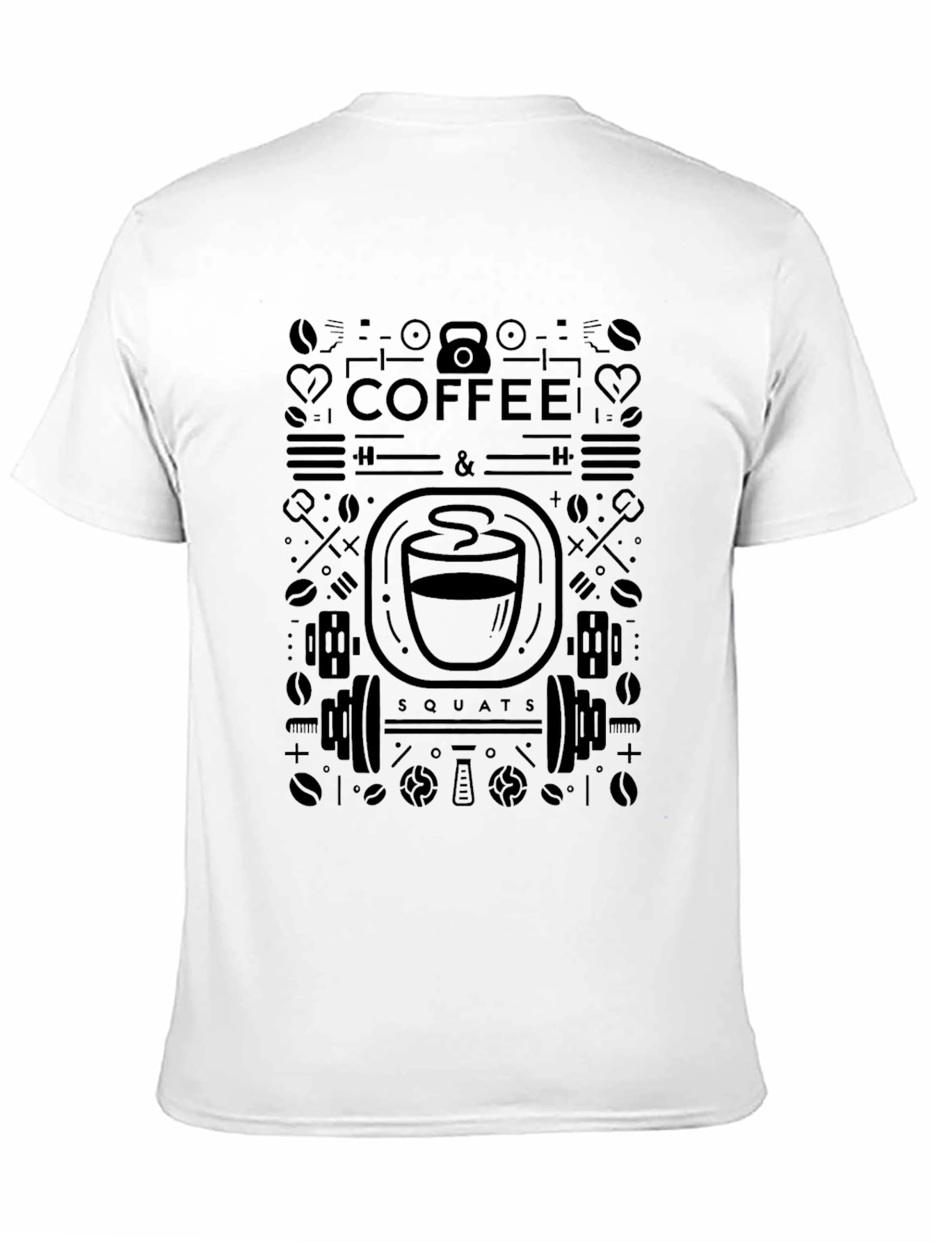 Coffee & Squats Graphic Tee - Black