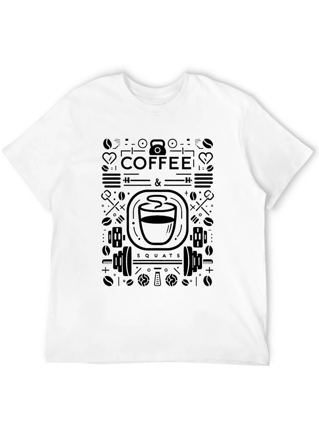 Coffee & Squats Graphic Tee - Black