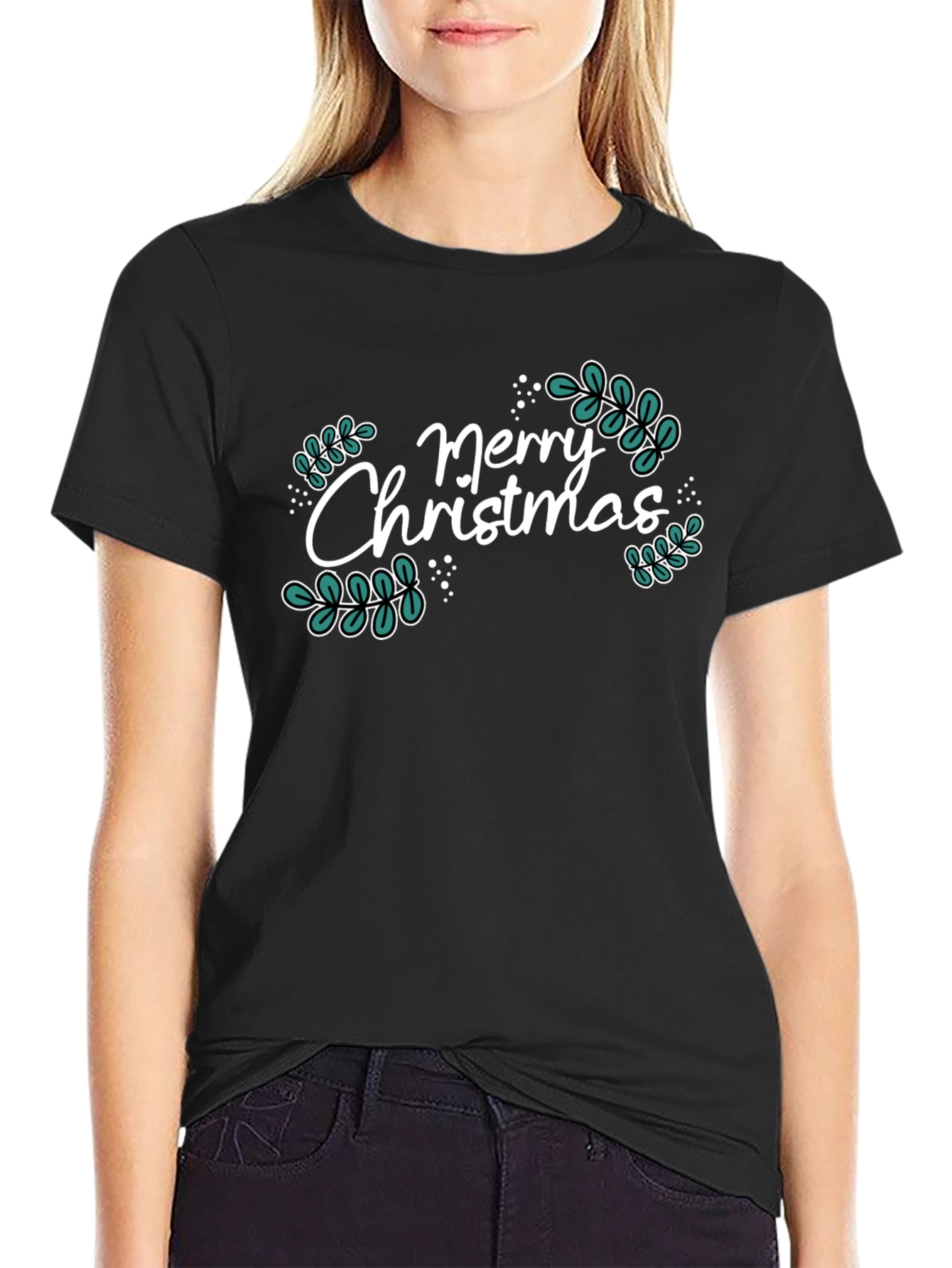 Merry Christmas Graphic Tee - Holiday Festive T-Shirt