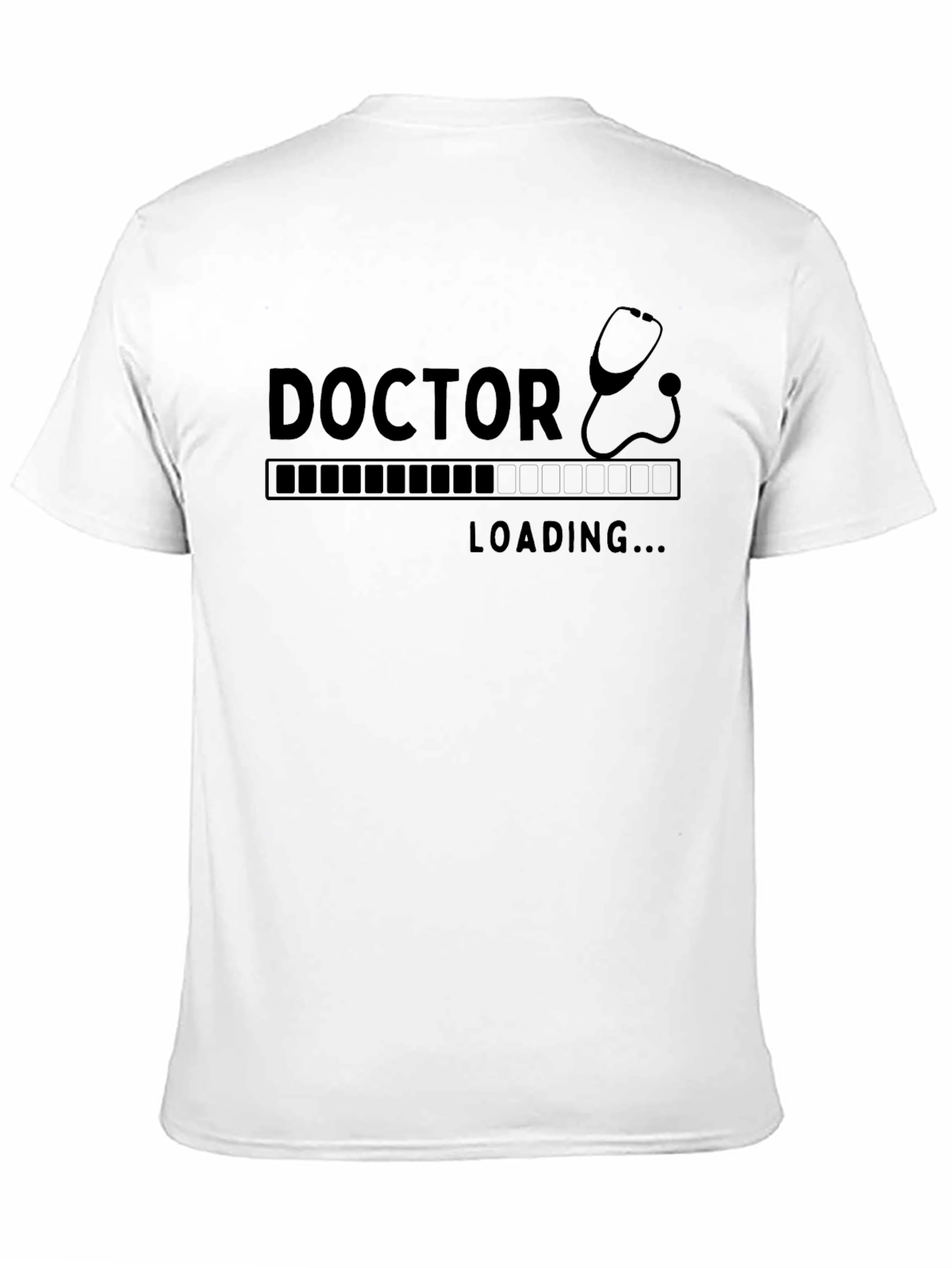 Doctor Loading Graphic Tee - Black Cotton T-Shirt