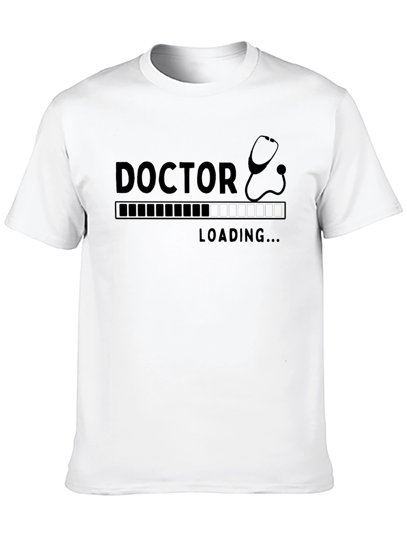 Doctor Loading Graphic Tee - Black Cotton T-Shirt