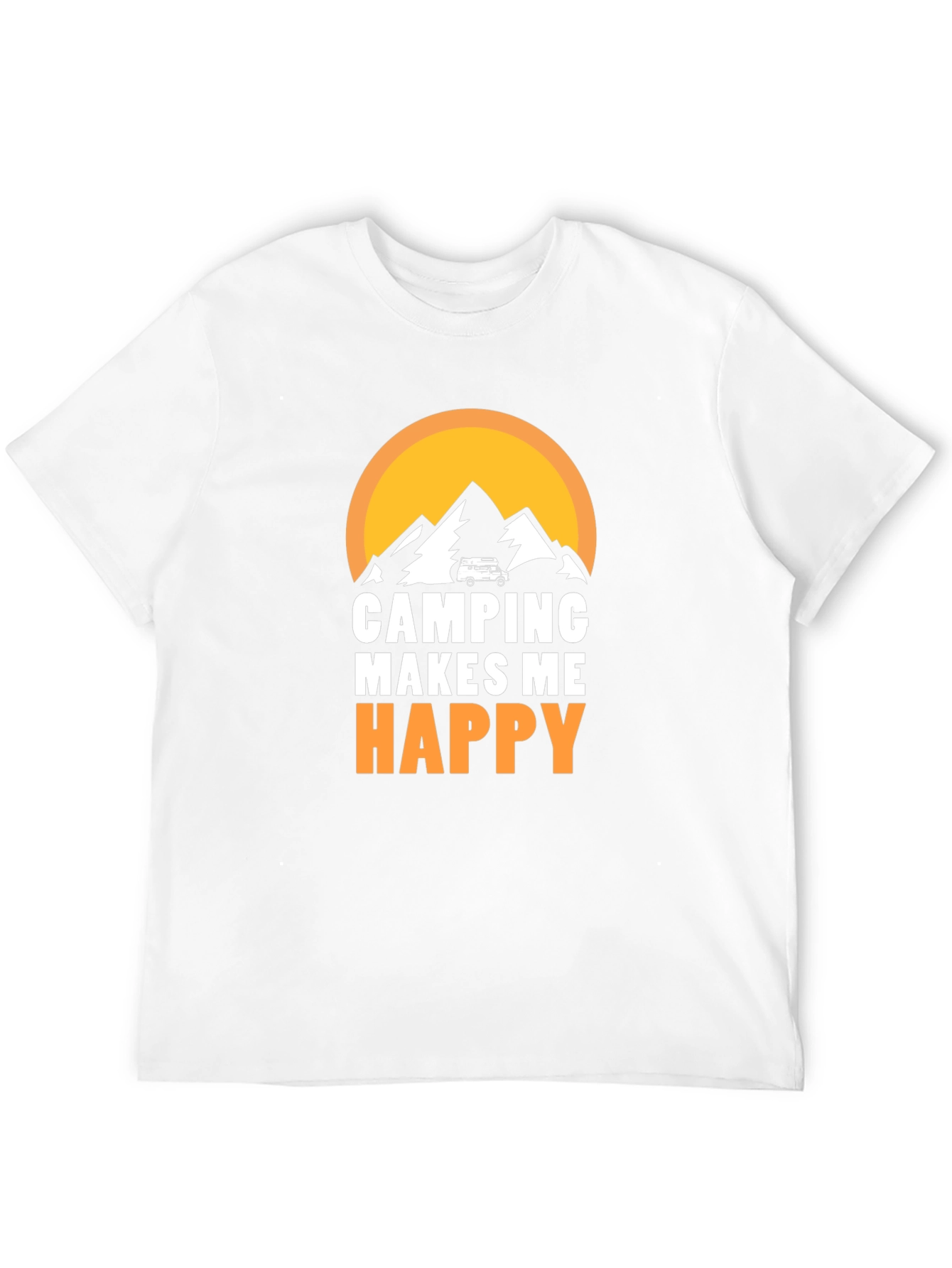 Camping Makes Me Happy Graphic Tee