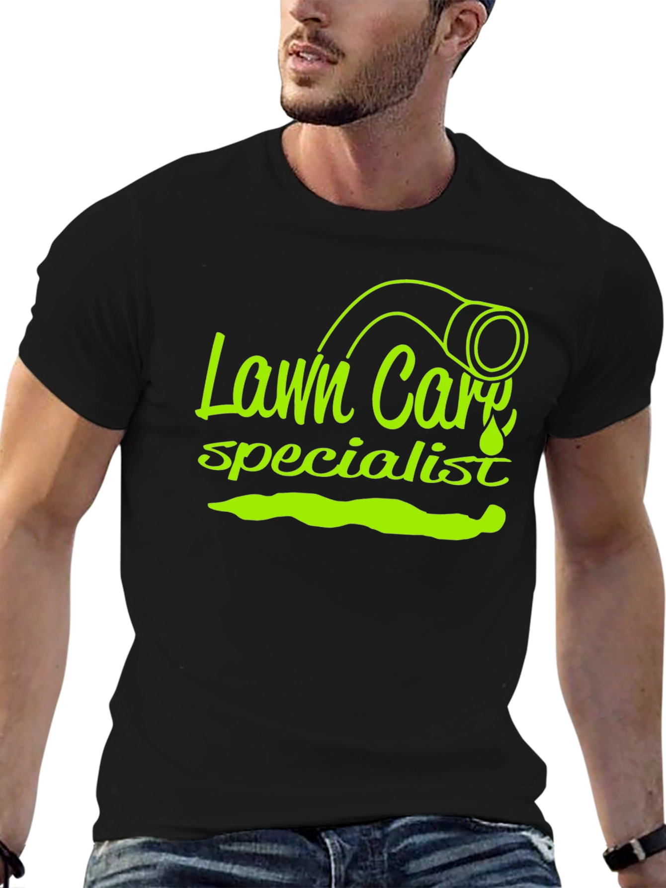 Lawn Care Specialist Graphic Tee - Black