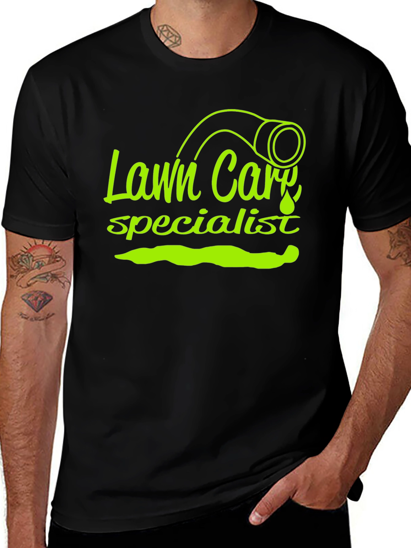 Lawn Care Specialist Graphic Tee - Black