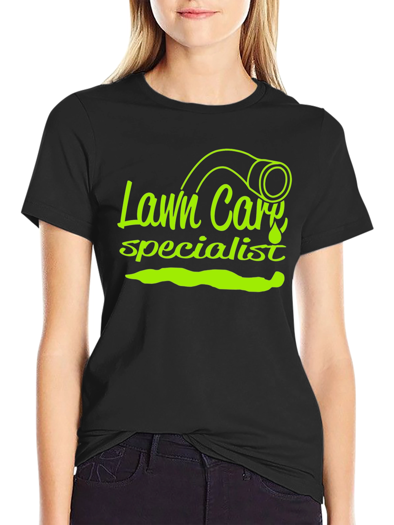 Lawn Care Specialist Graphic Tee - Black