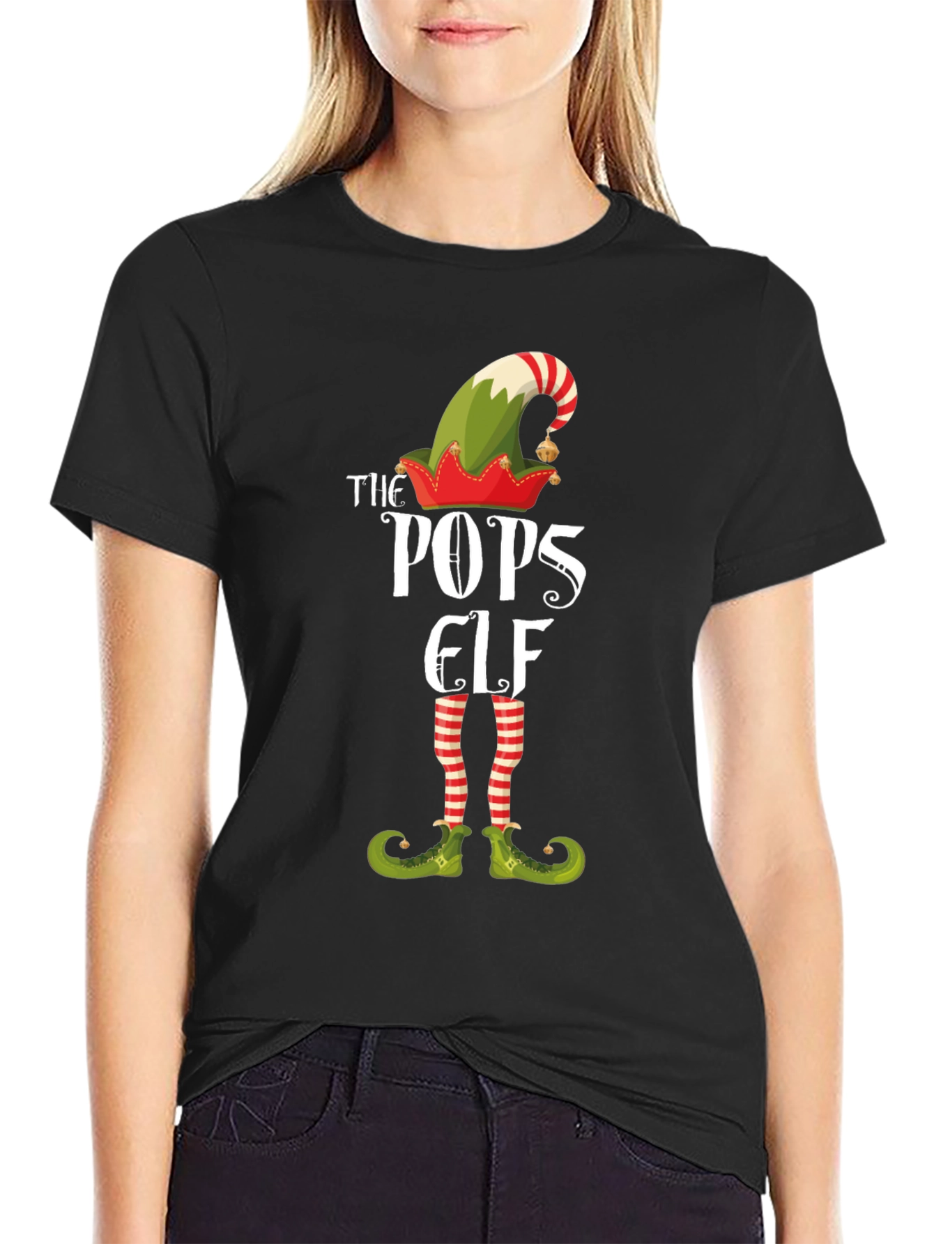 The Pops Elf Christmas Graphic Tee