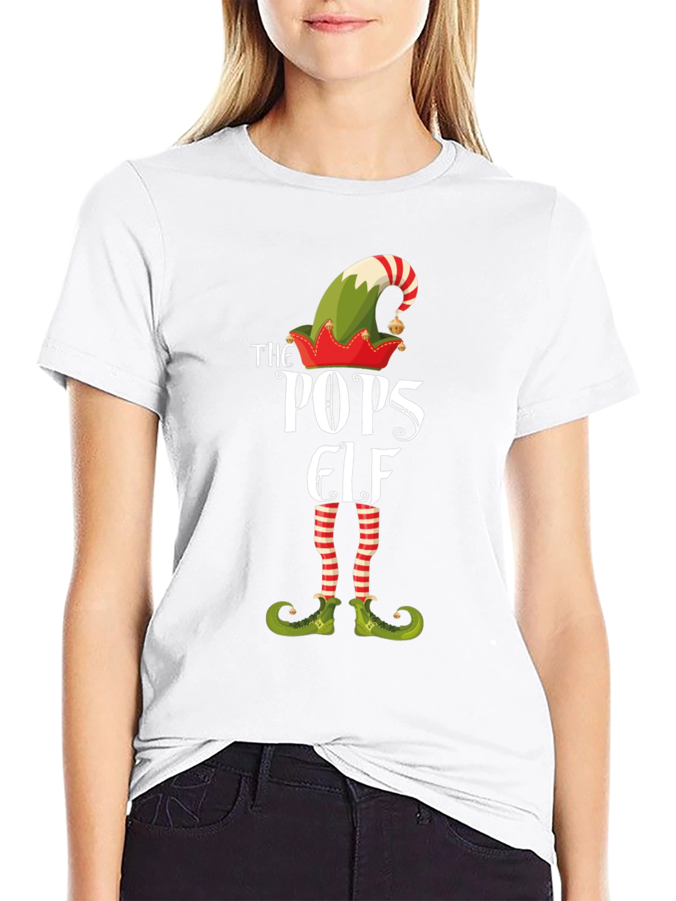 The Pops Elf Christmas Graphic Tee