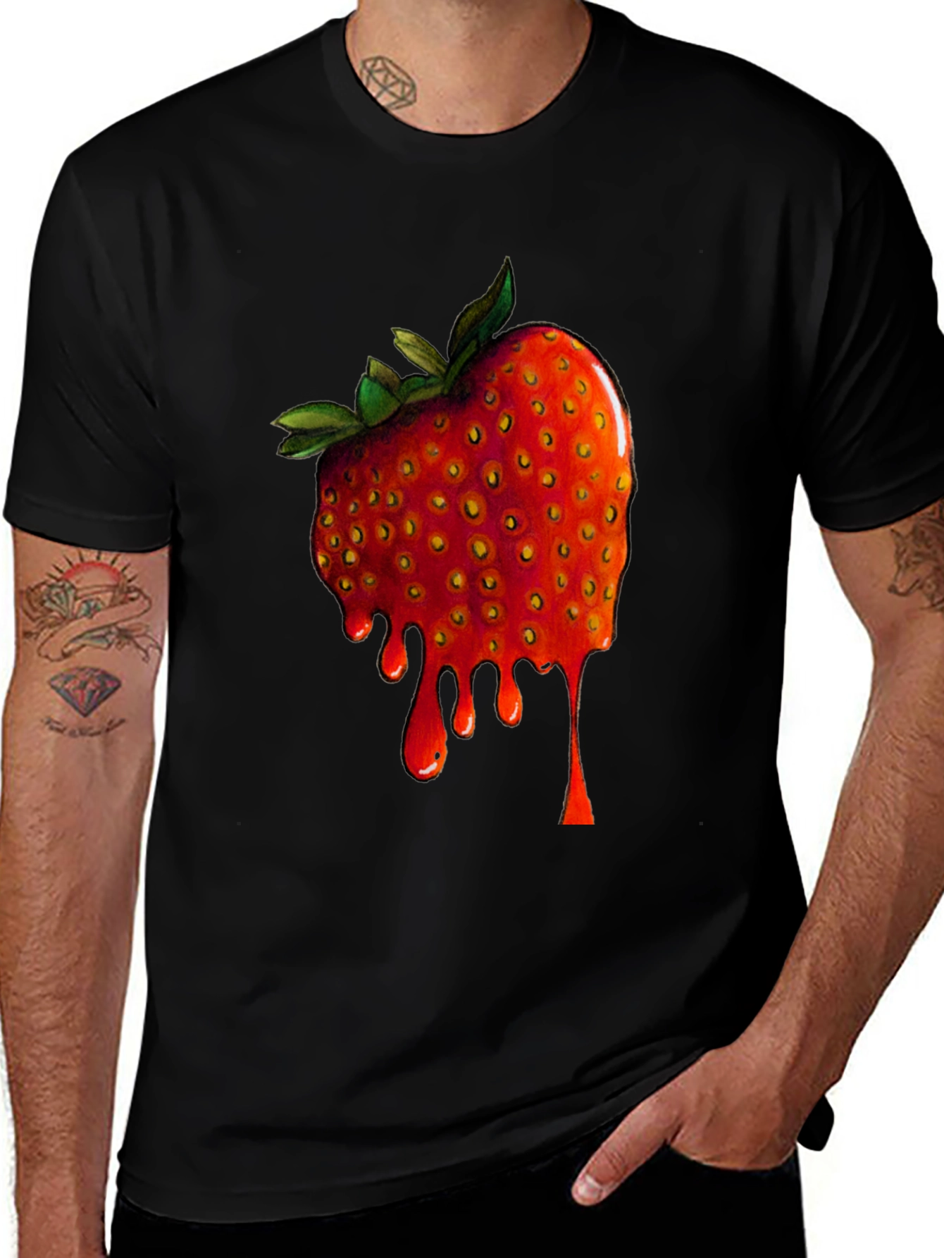 Strawberry Drip Graphic Tee