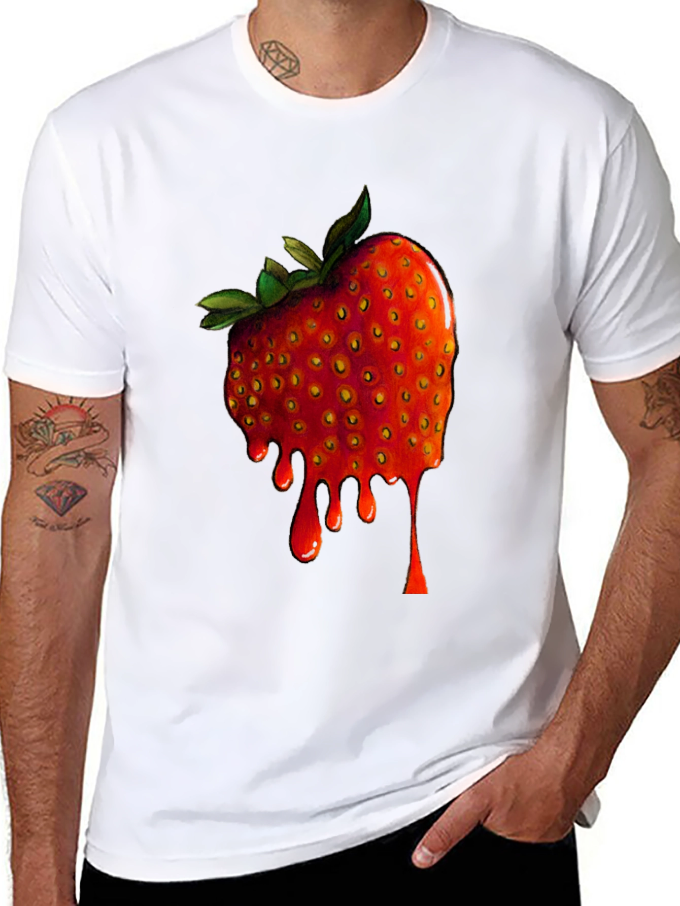 Strawberry Drip Graphic Tee