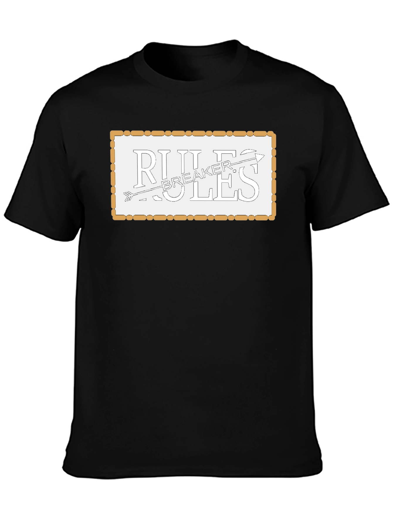 Rules Breaker Graphic Tee - Mens Black T-Shirt