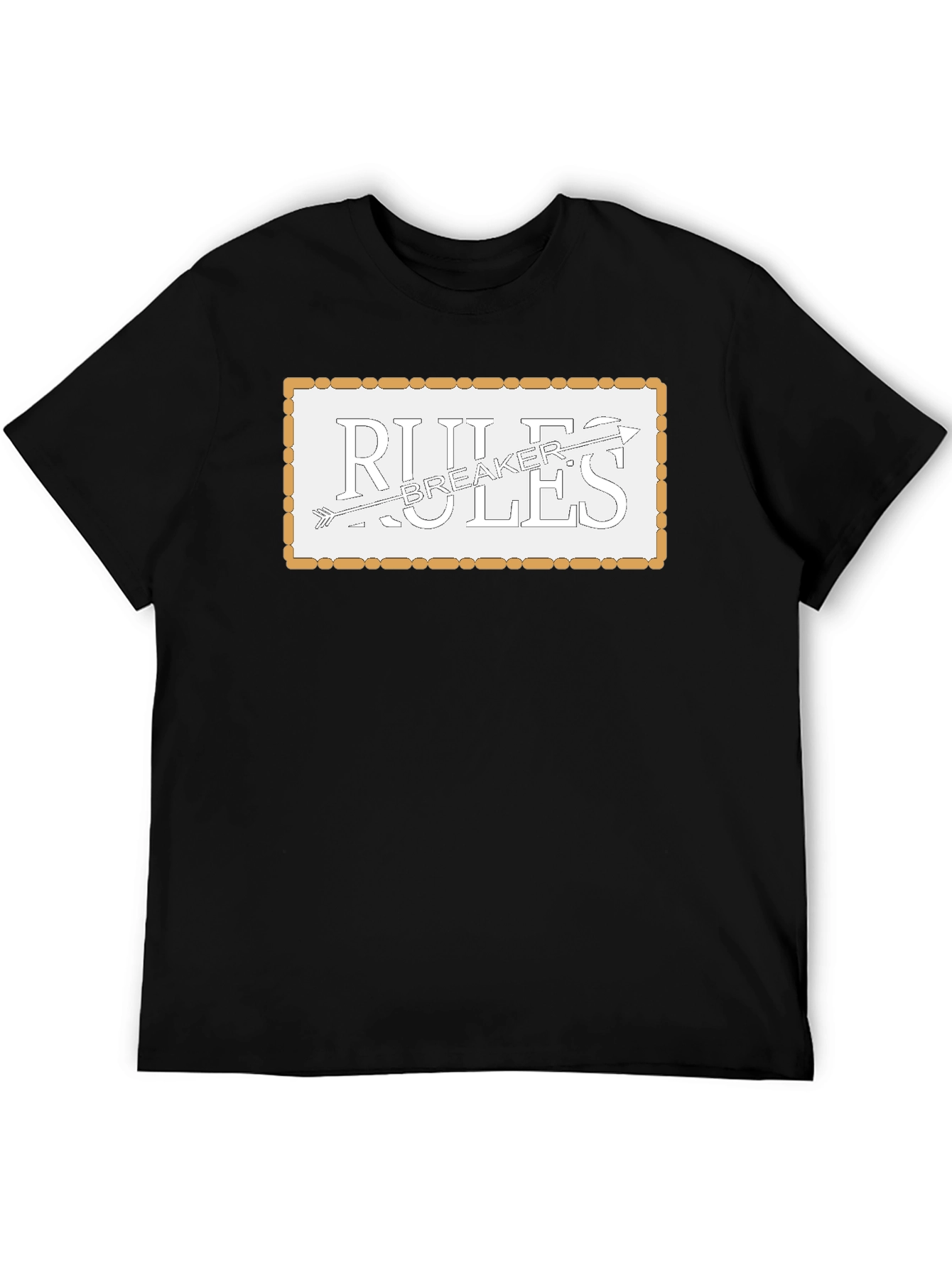 Rules Breaker Graphic Tee - Mens Black T-Shirt