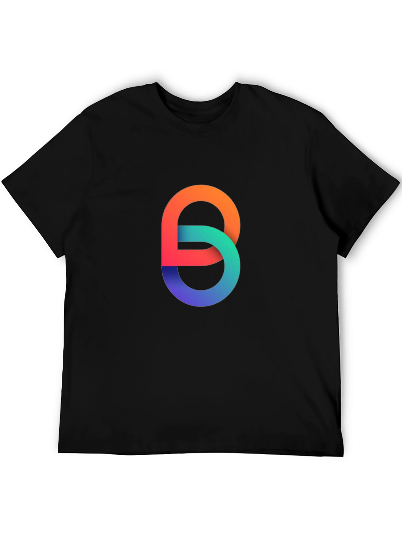 Modern Abstract Infinity Loop Graphic T-Shirt
