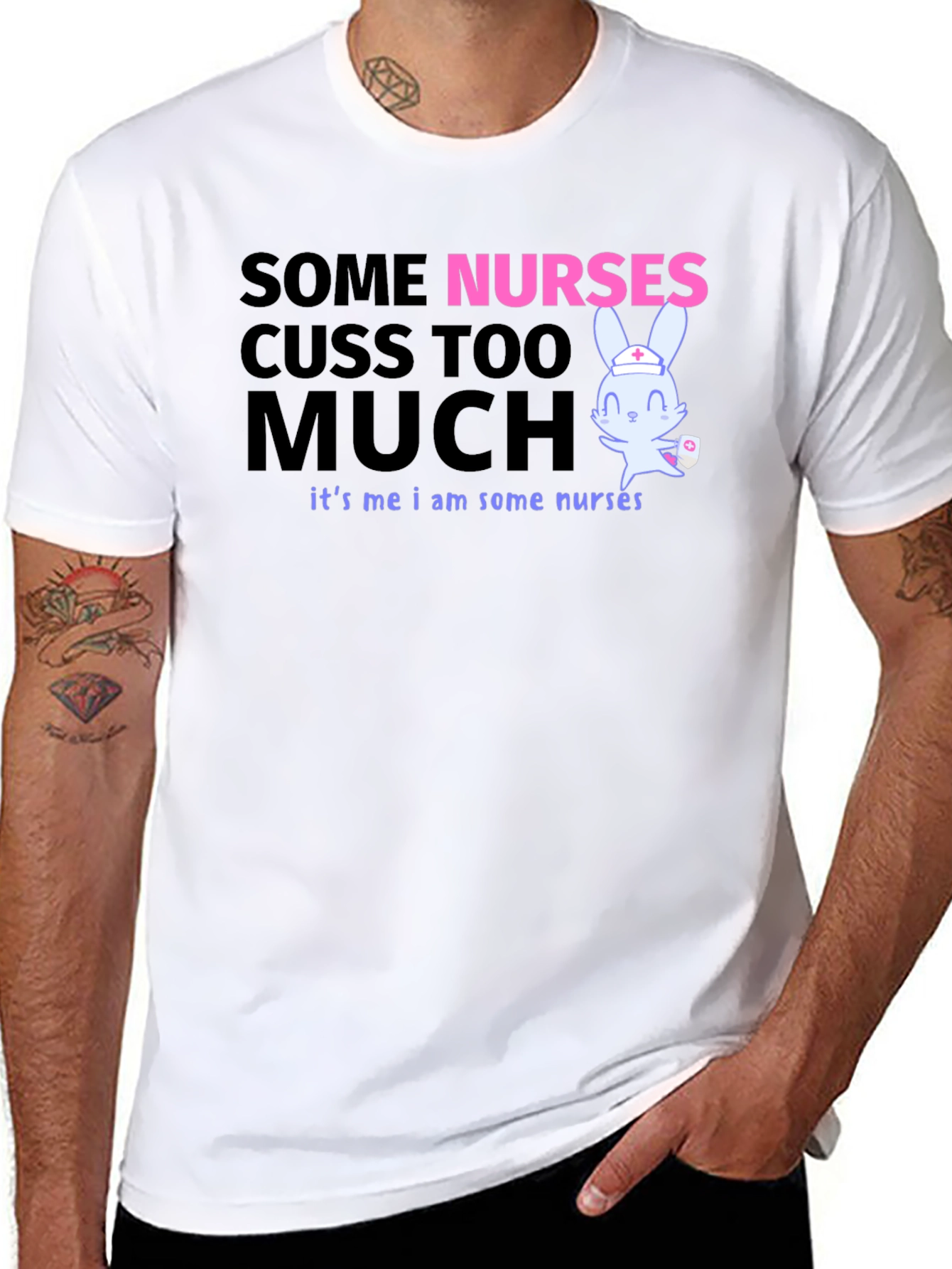 Funny Nurse T-Shirt: Some Nurses Cuss Too Much