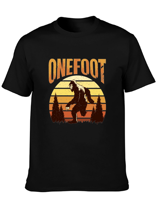 Retro Bigfoot T-Shirt - One Foot Design
