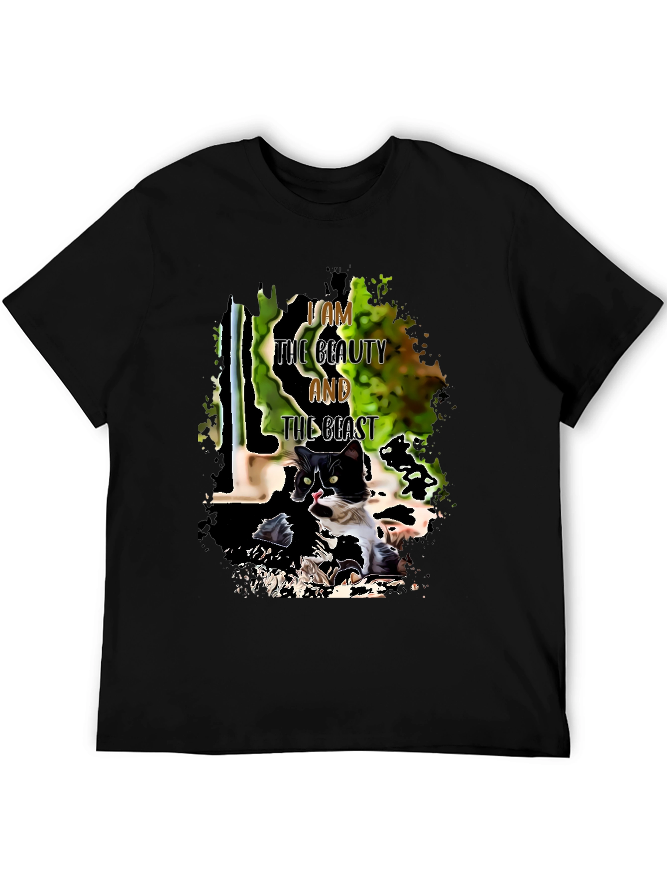 Beauty and Beast Cat T-Shirt