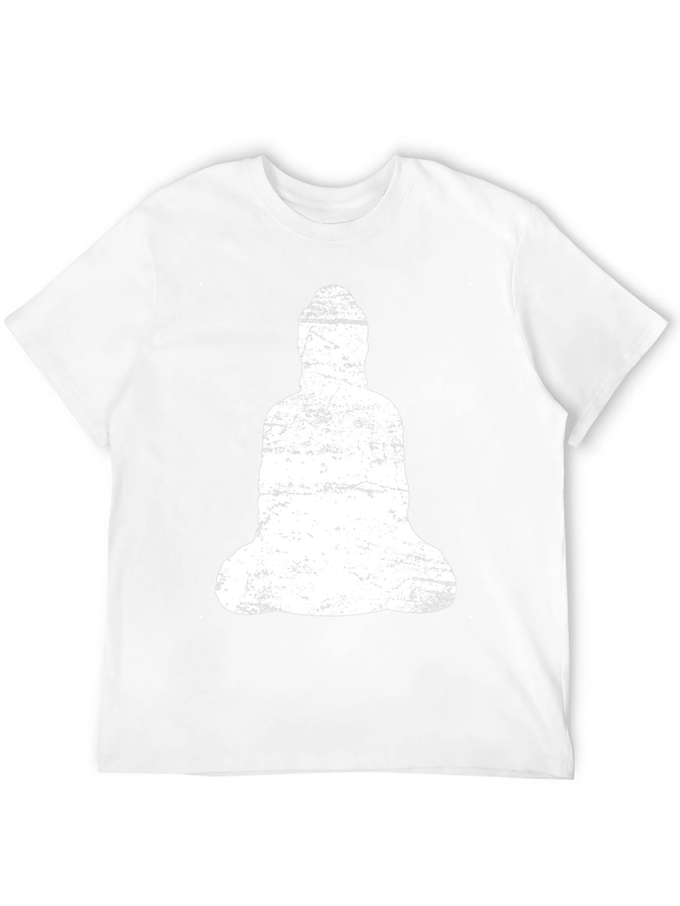 Buddha Graphic Print Black Cotton Tee