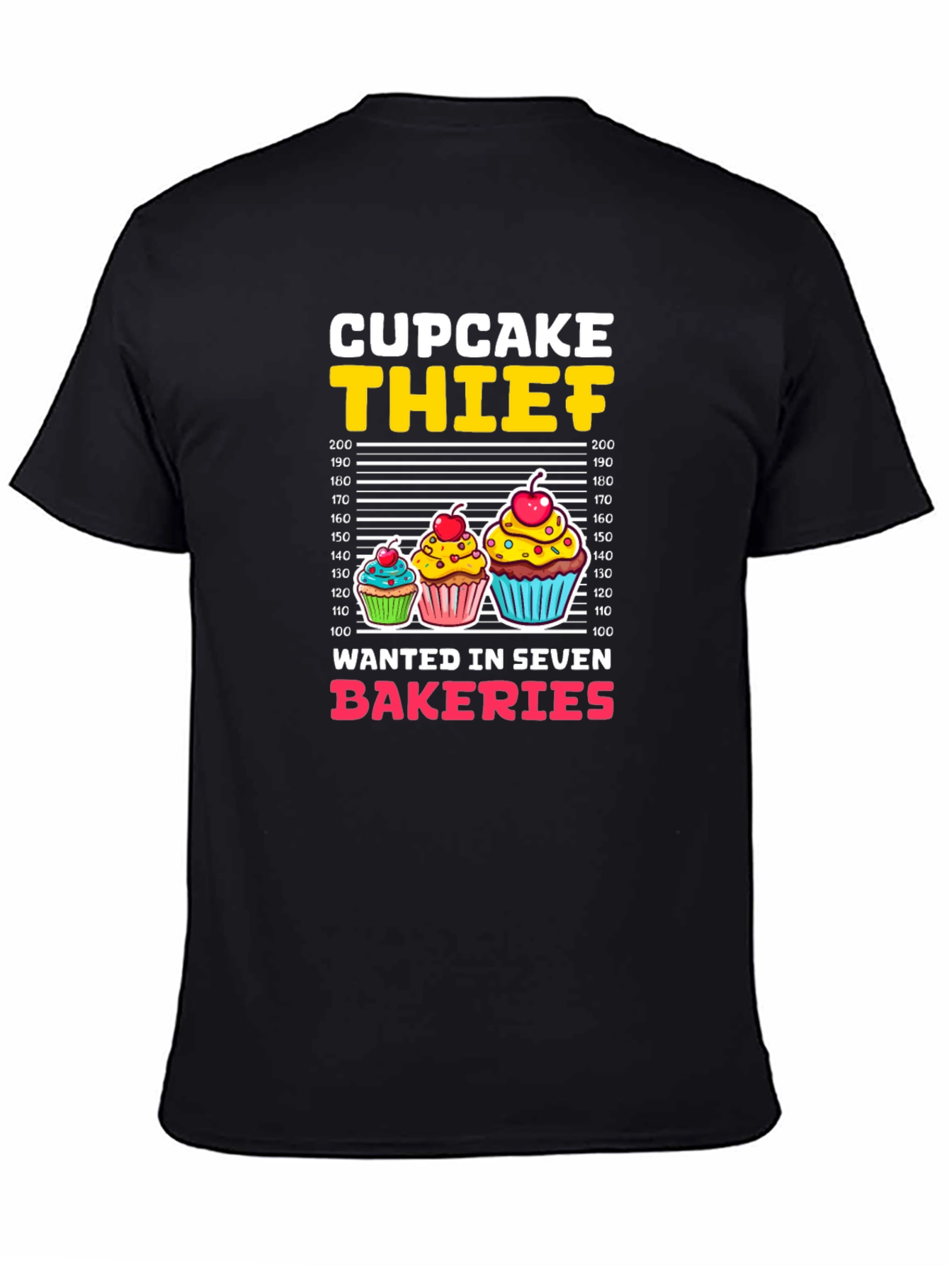 Cupcake Thief Funny Graphic T-Shirt