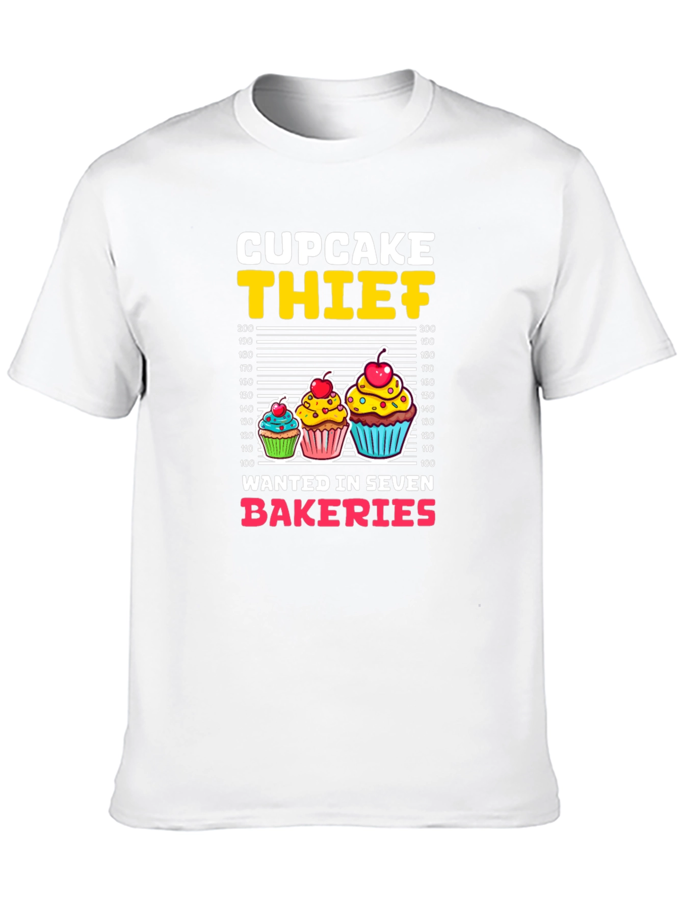 Cupcake Thief Funny Graphic T-Shirt
